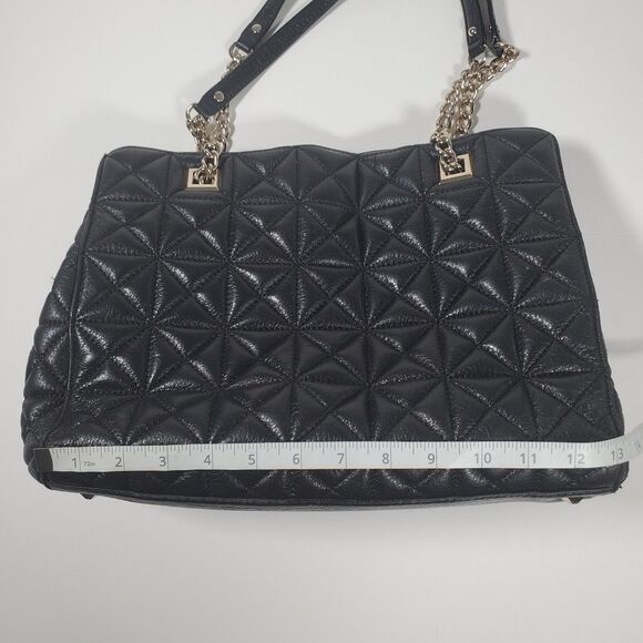 Kate Spade Women’s Quilted Shoulder Bag Black Leather Medium Sedgewick Place - Picture 16 of 16